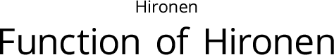 Function of Hironen